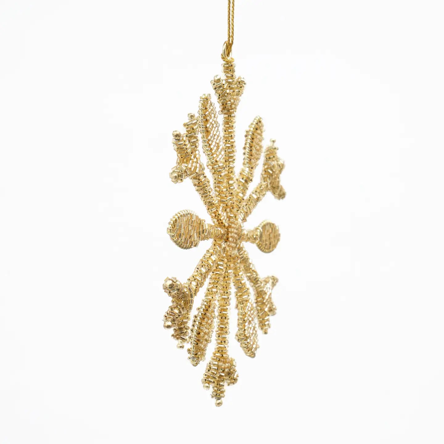 Snowflake Golden Ornament 6"