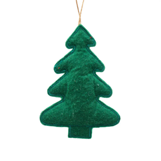 Hanging Tree Green/Red Ornament | 5"