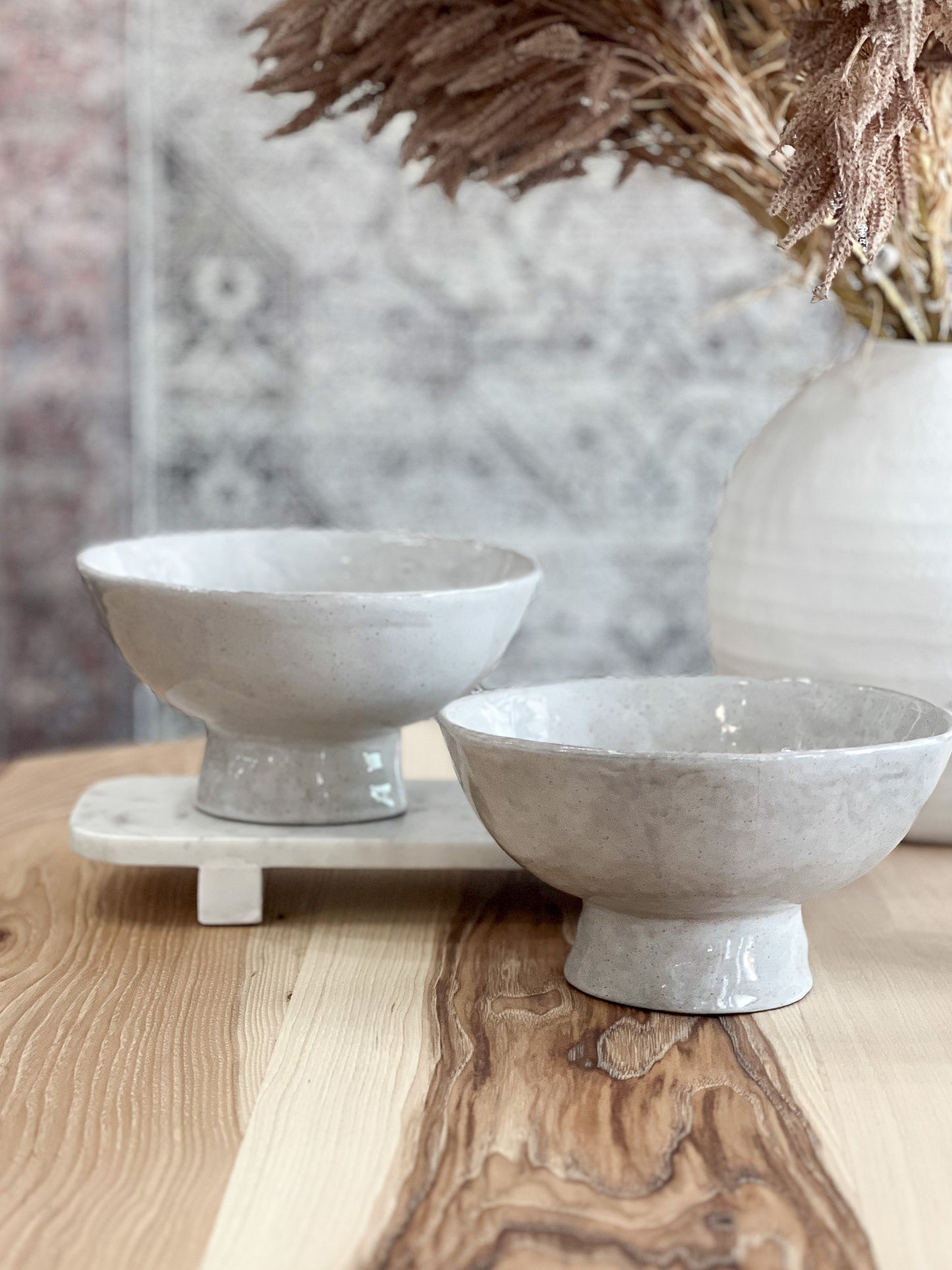 9" Raised Wht Bowl