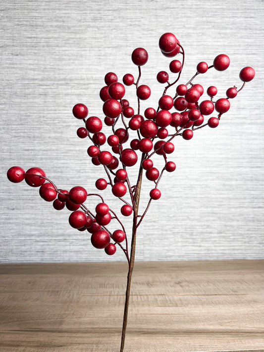 17" Berry Picks Matte Red