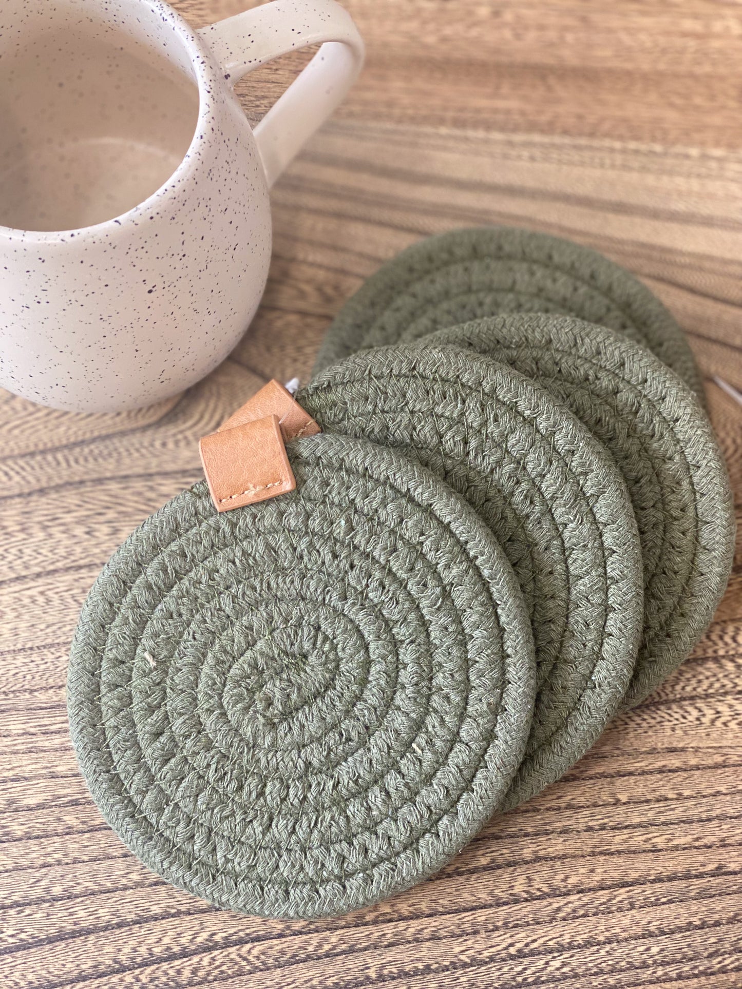 Woven Cotton Coaster Set