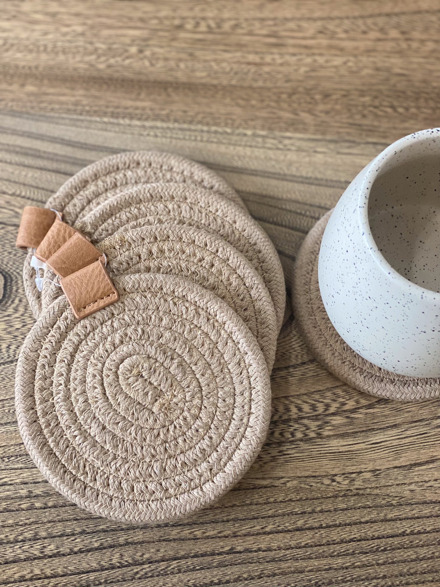 Woven Cotton Coaster Set