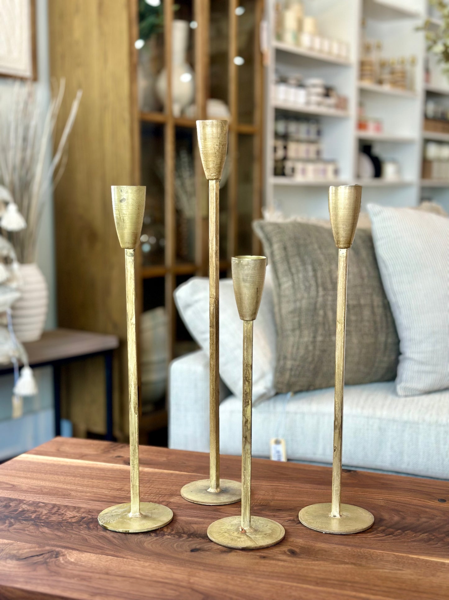 Antique Gold Taper Holder