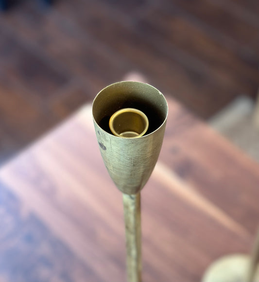 Antique Gold Taper Holder
