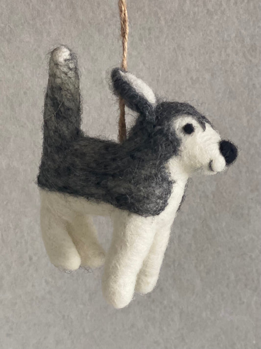 Husky Dog Ornament