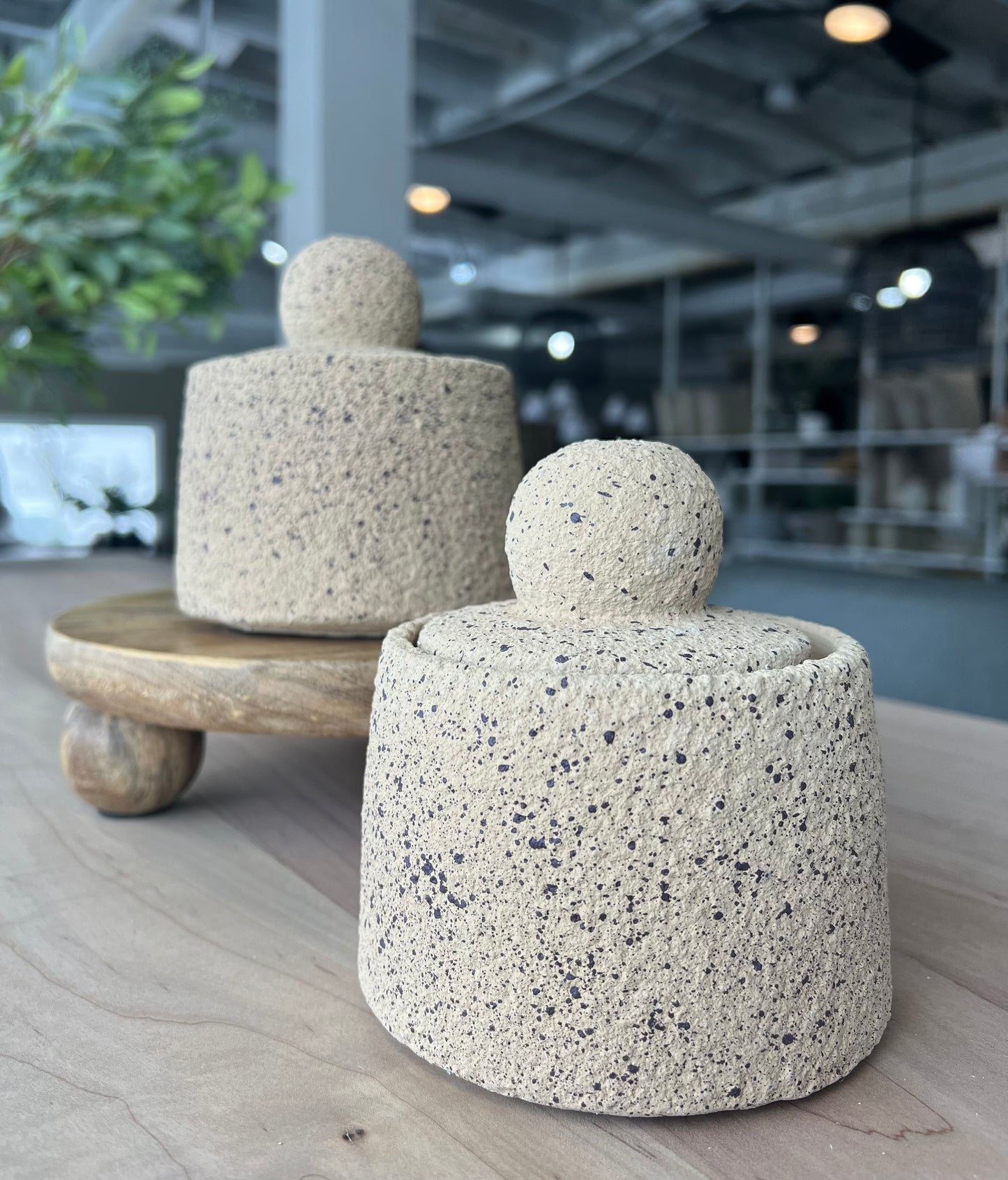 Textured Pot with lid