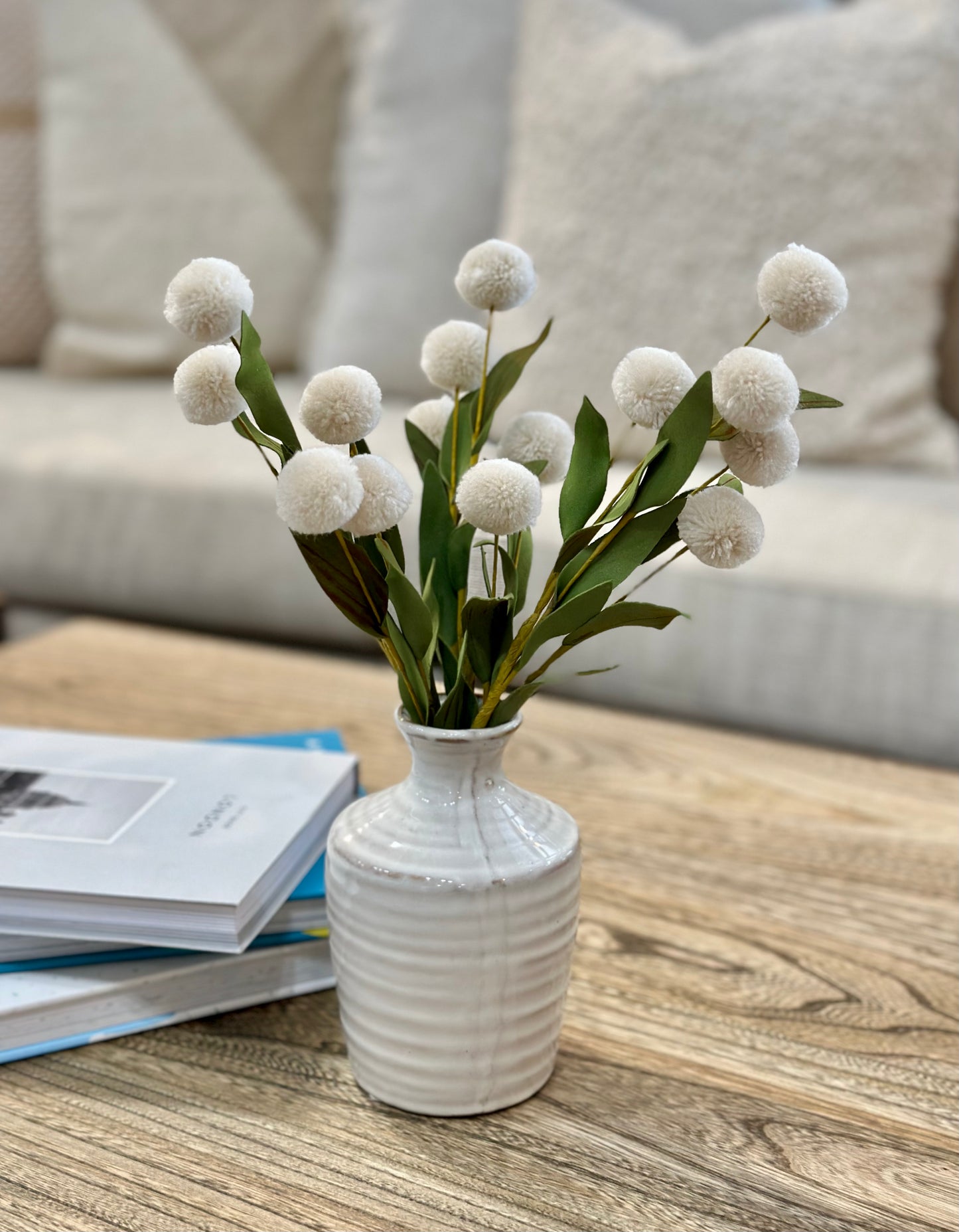 5" Stripe Ceramic Vase