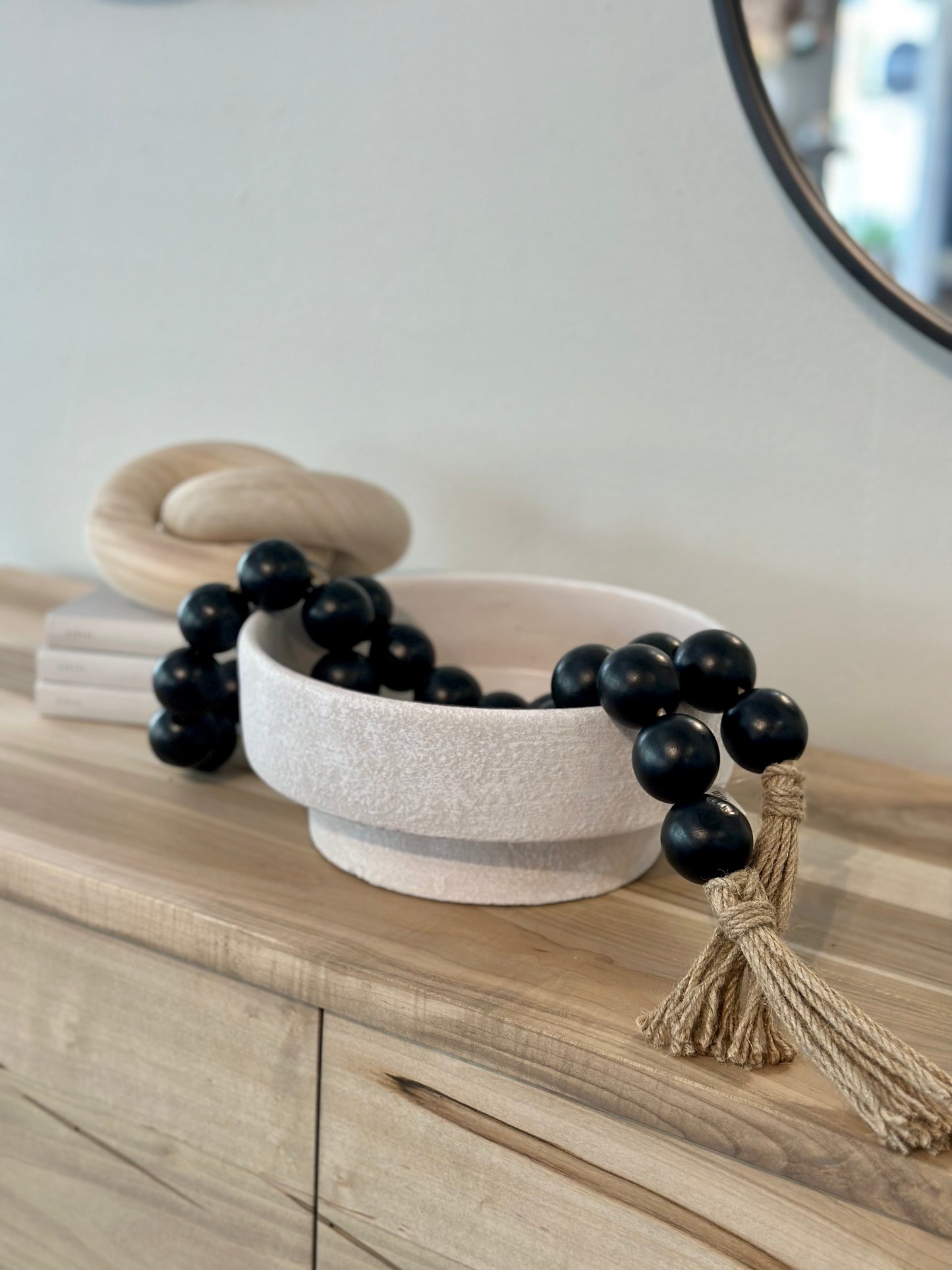 White Raised Bowl