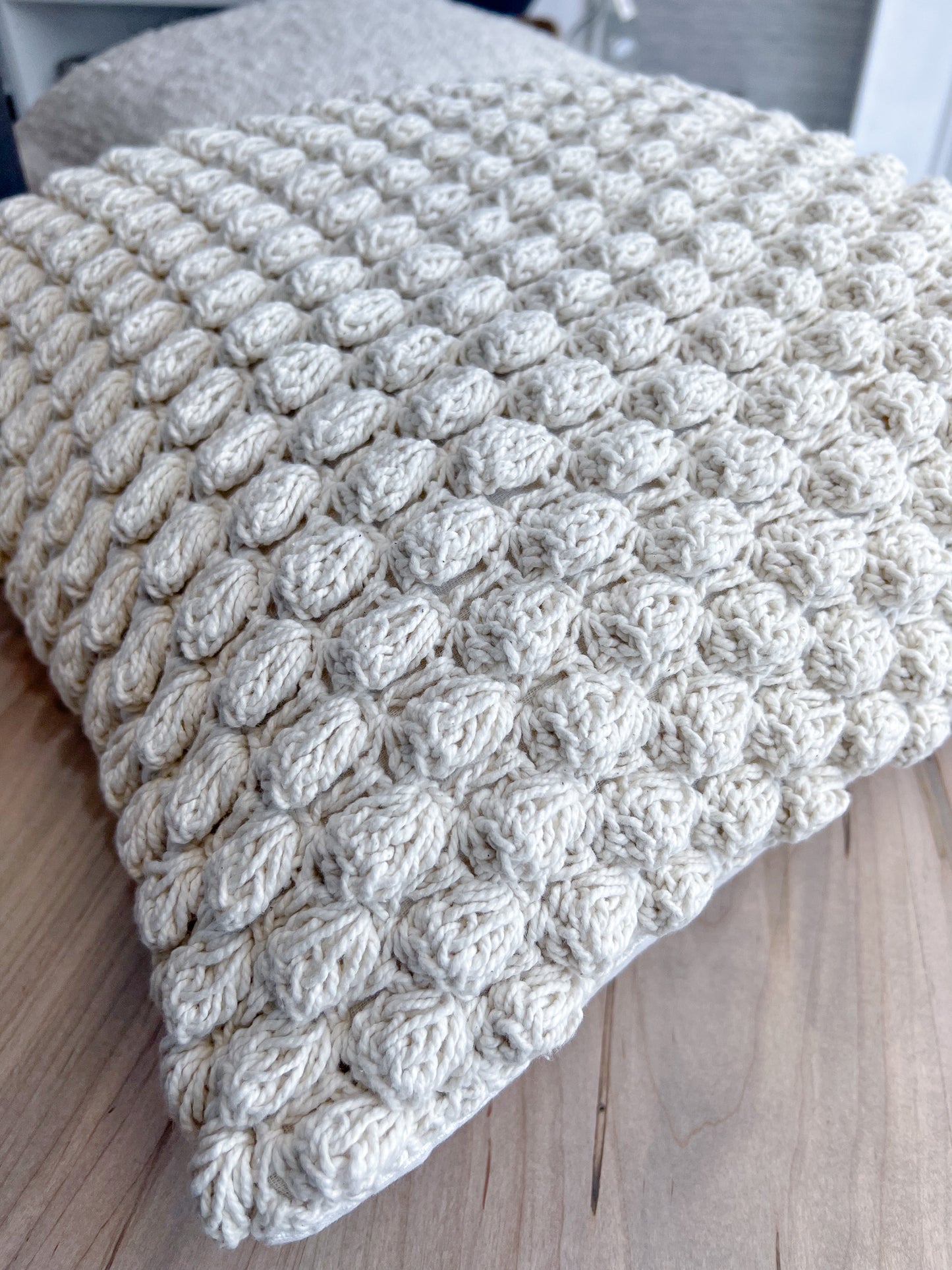 Ivory Crochet Down 20x20