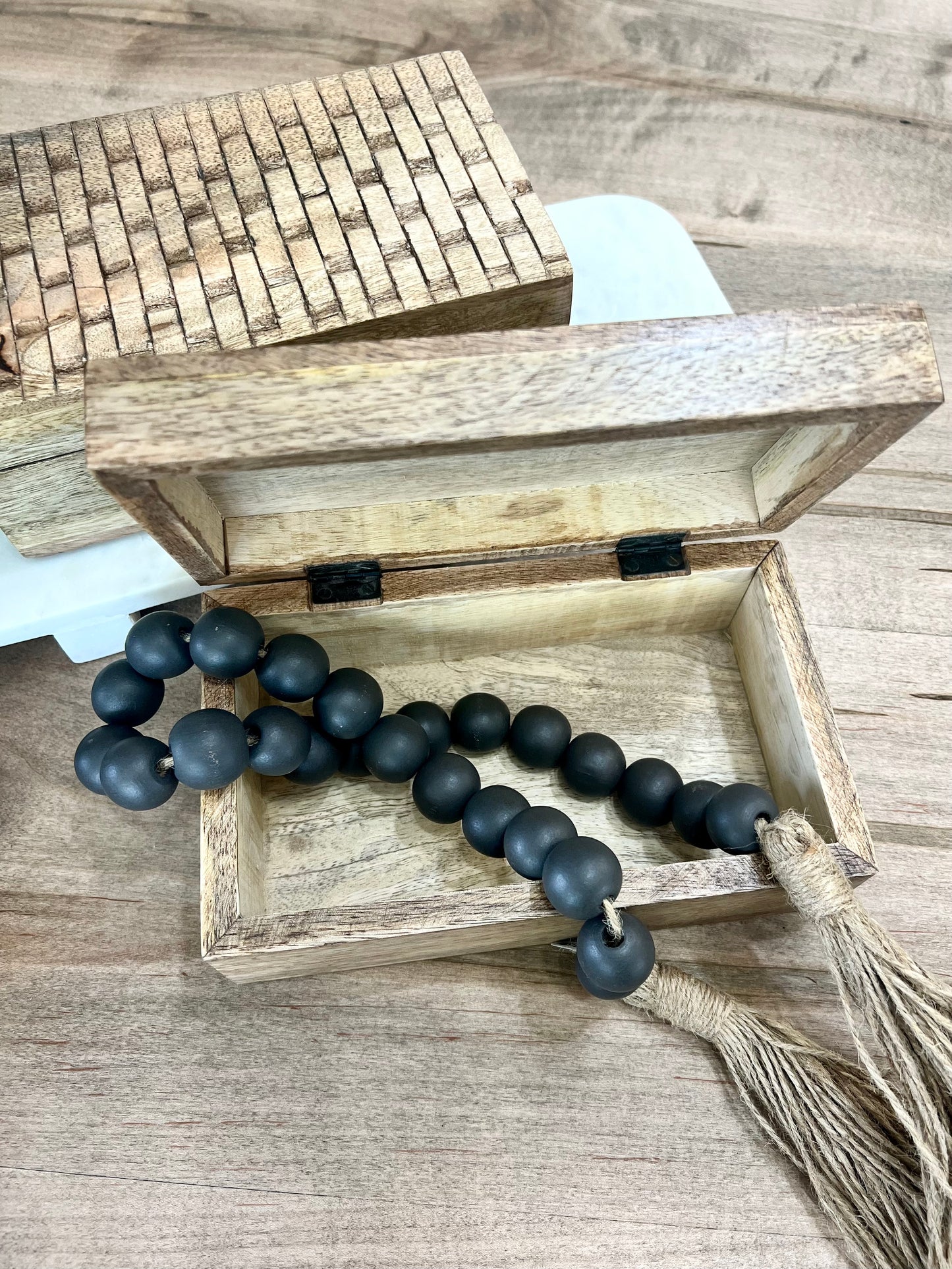 Carved Mango Wood Box