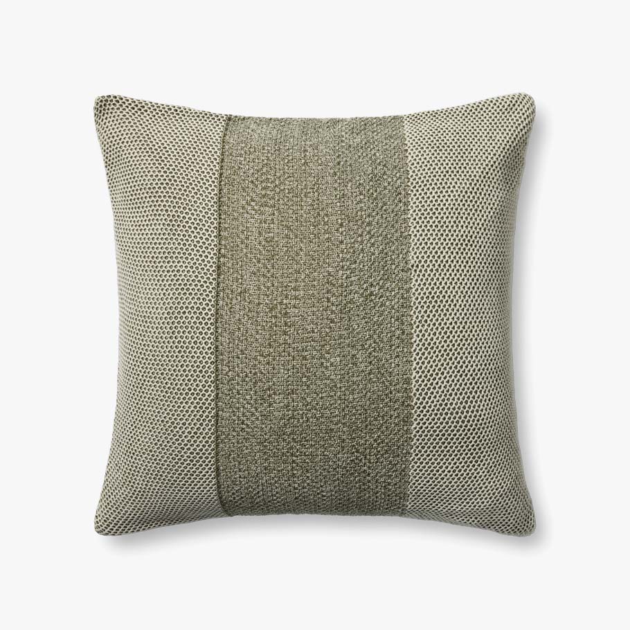 IVORY / GREEN 22" Poly Filled