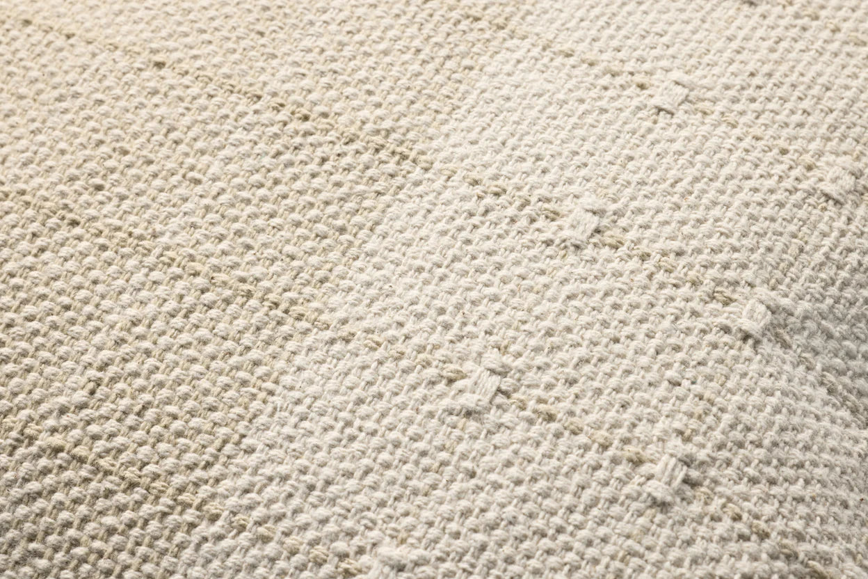 22" Beige Check Pillow