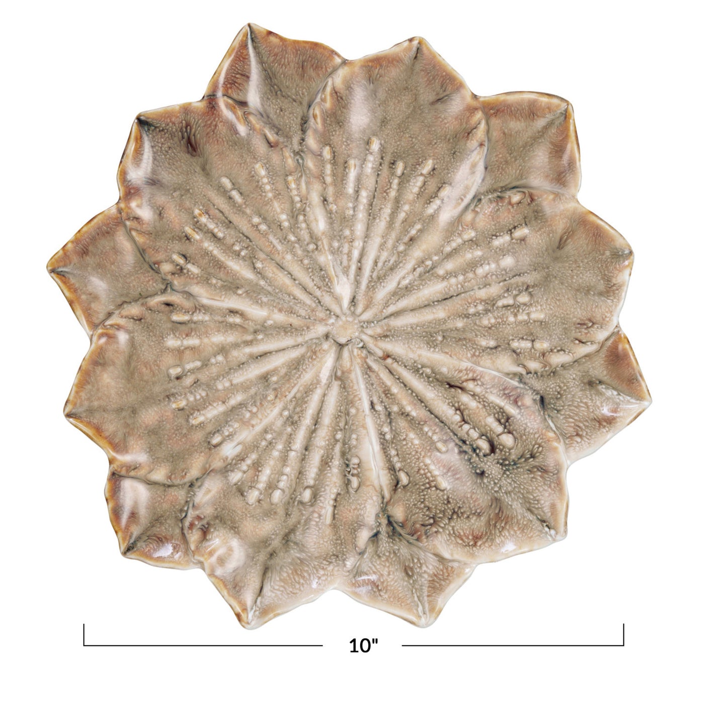 10" Flower Plate