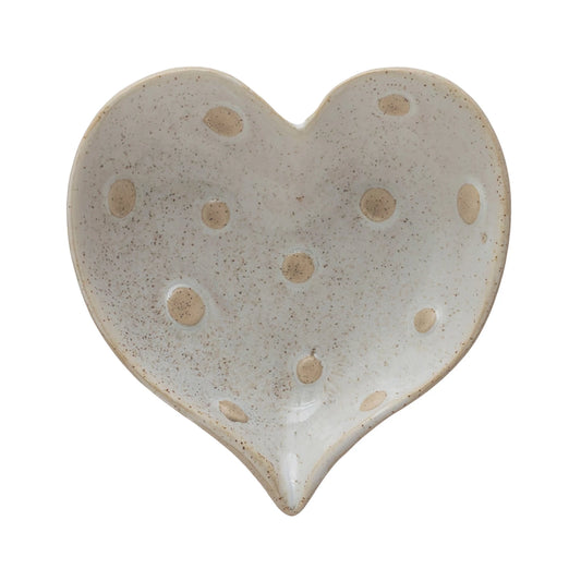 Heart W/Dots Dish