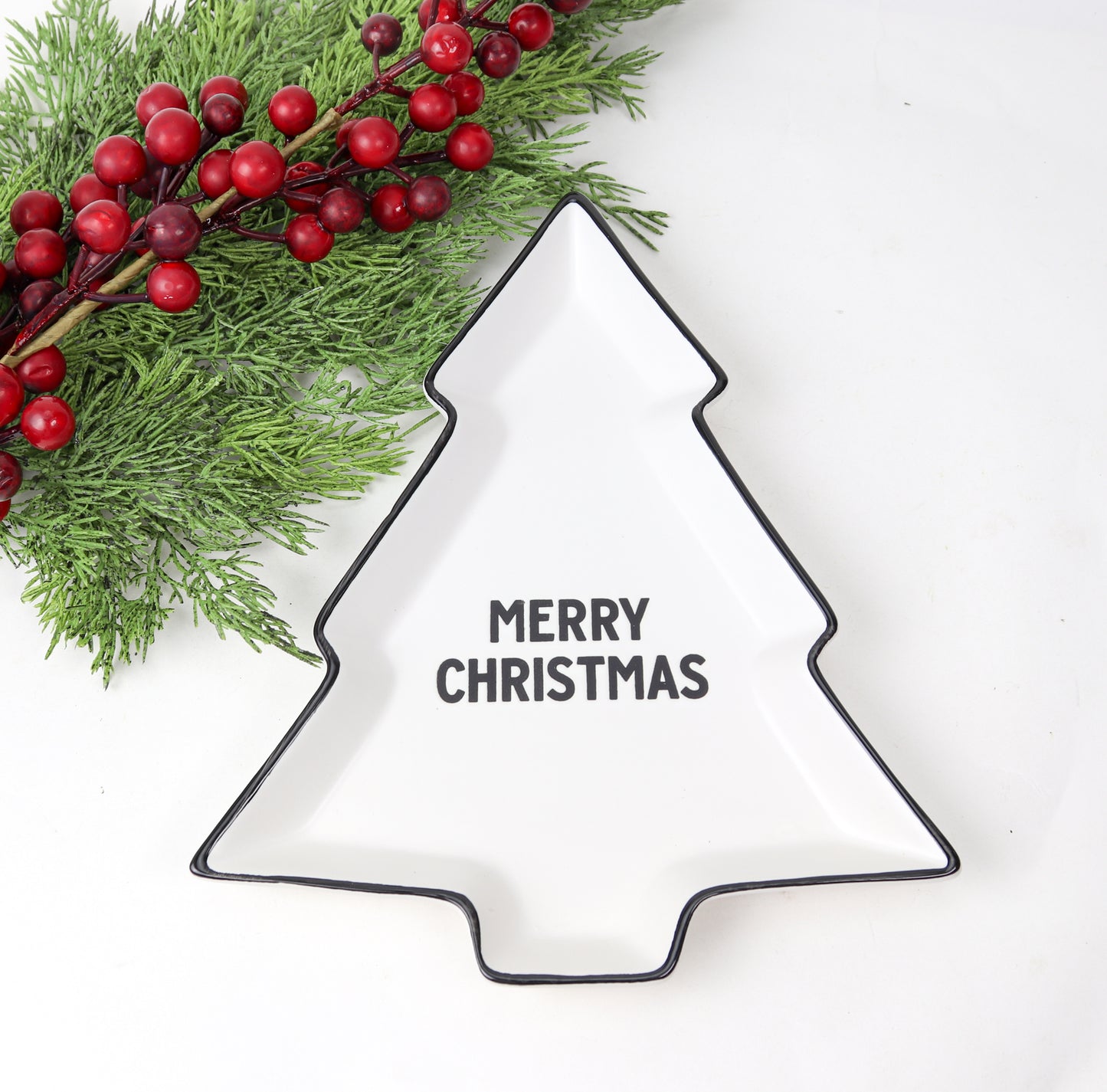 Ceramic Tree Plate-Merry Ch