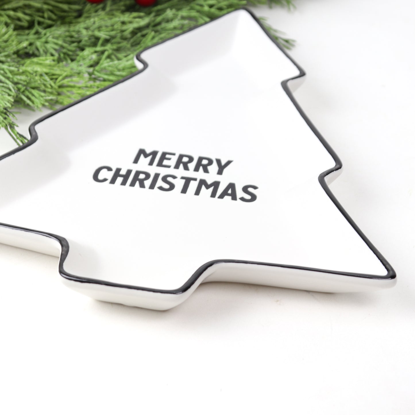 Ceramic Tree Plate-Merry Ch