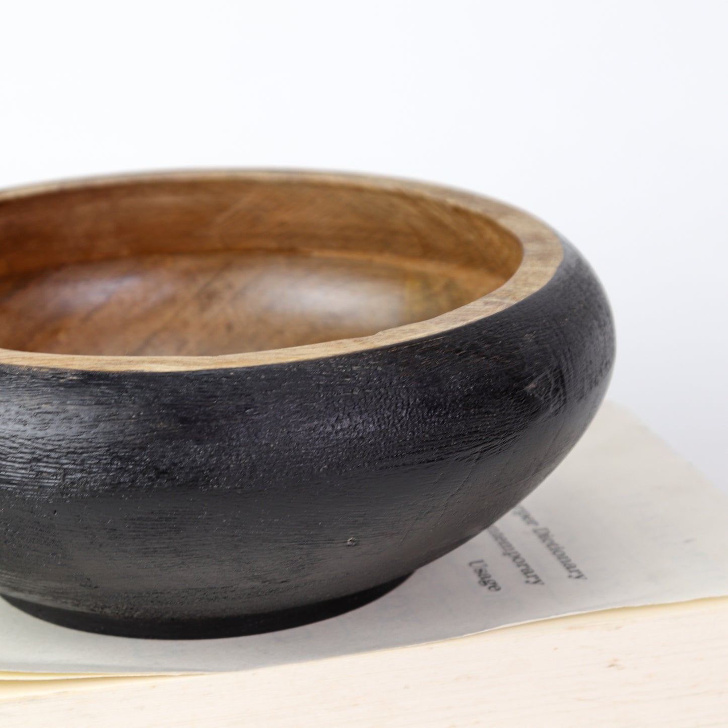 Black Wood Bowl