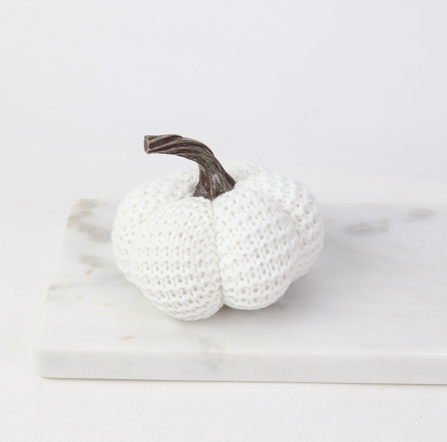 White Knit Pumpkin