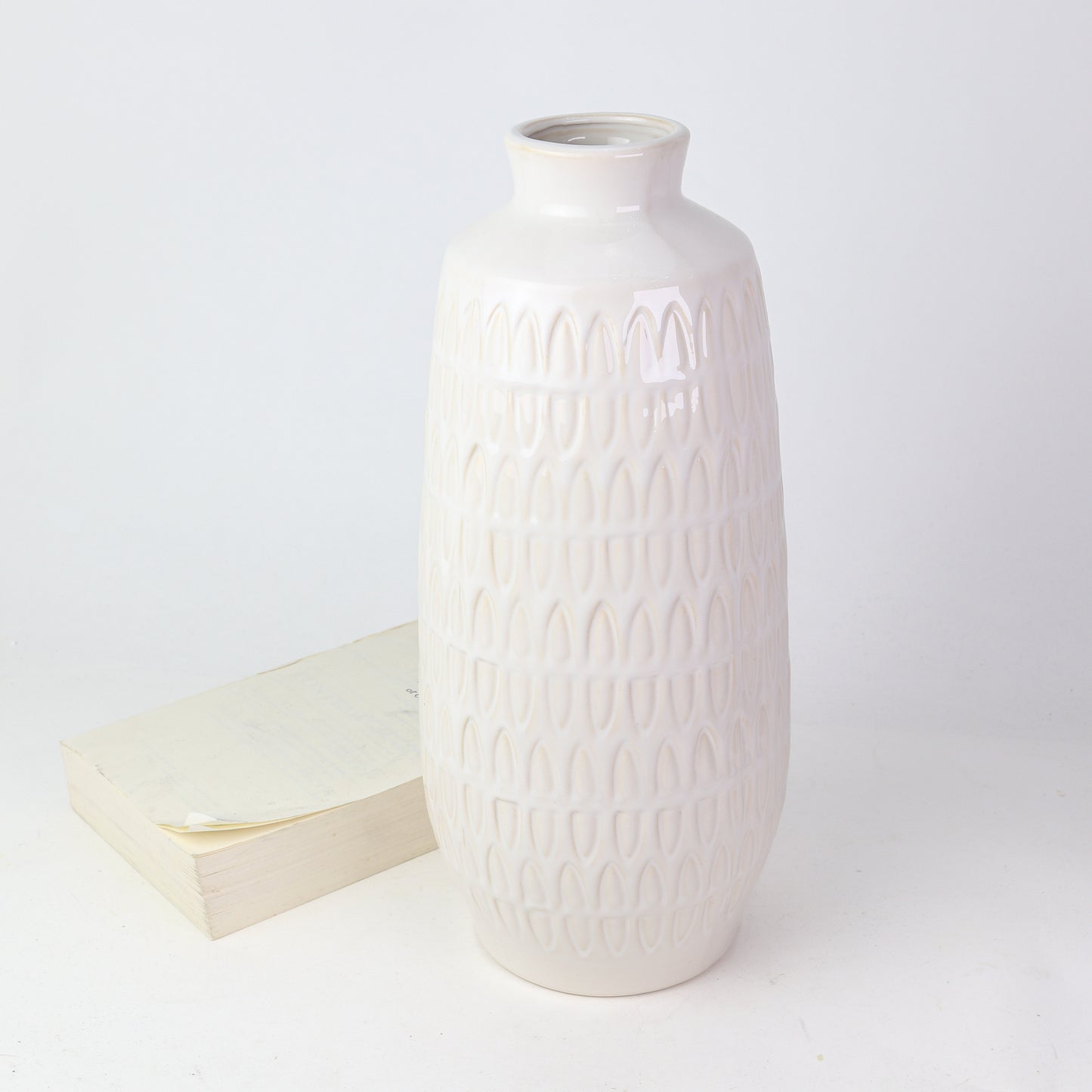 15" Carved Vase