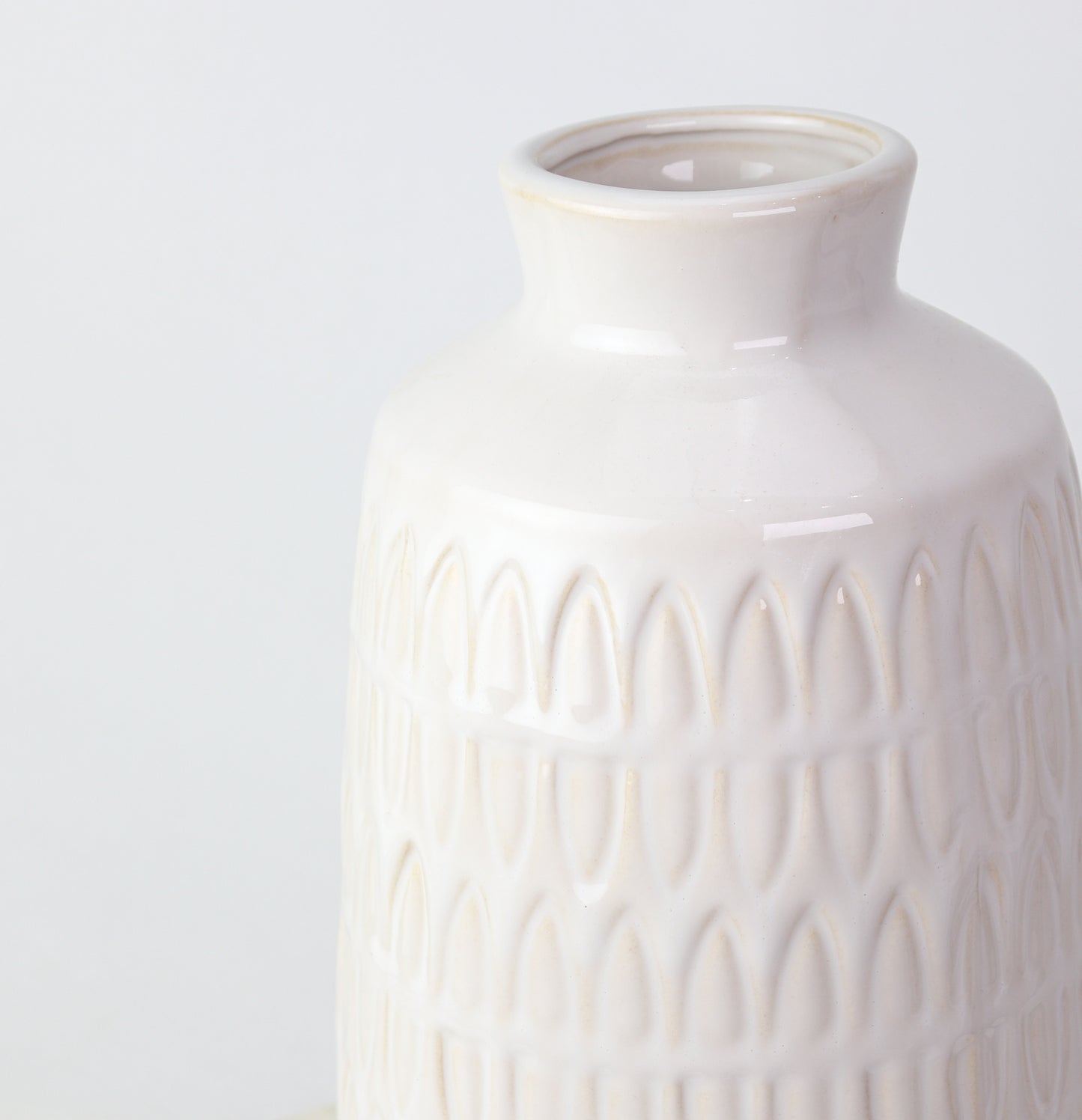 15" Carved Vase