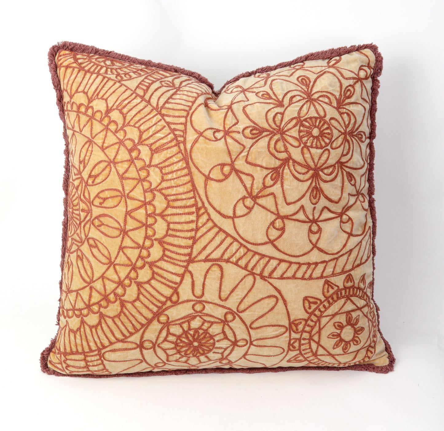 20" Velvet Boho Pillow