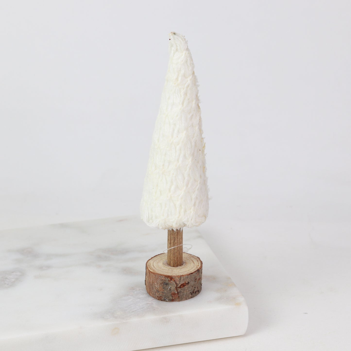 Mini Fabric Tree Wood Base