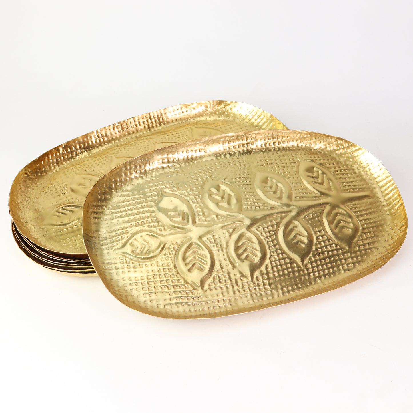 Gold Embossed Metal Tray