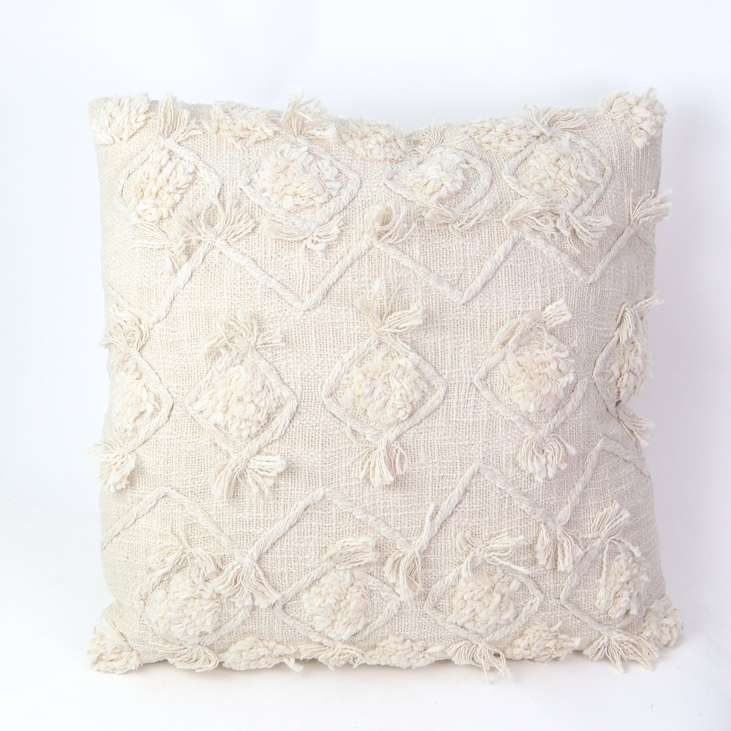 20" Cotton Slub Pillow