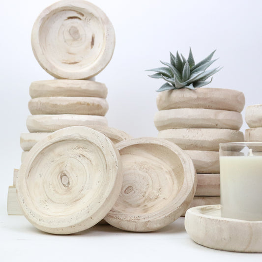 Nat Wood Candle Holder