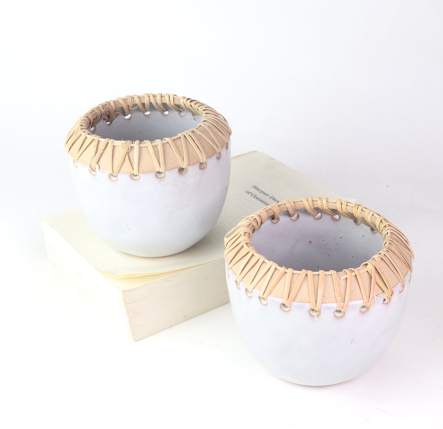 Planter W/Rattan