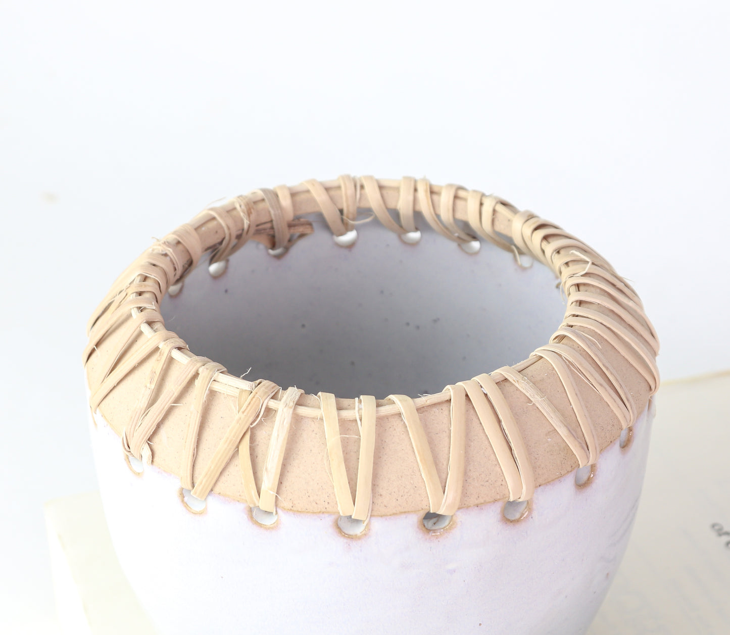 Planter W/Rattan