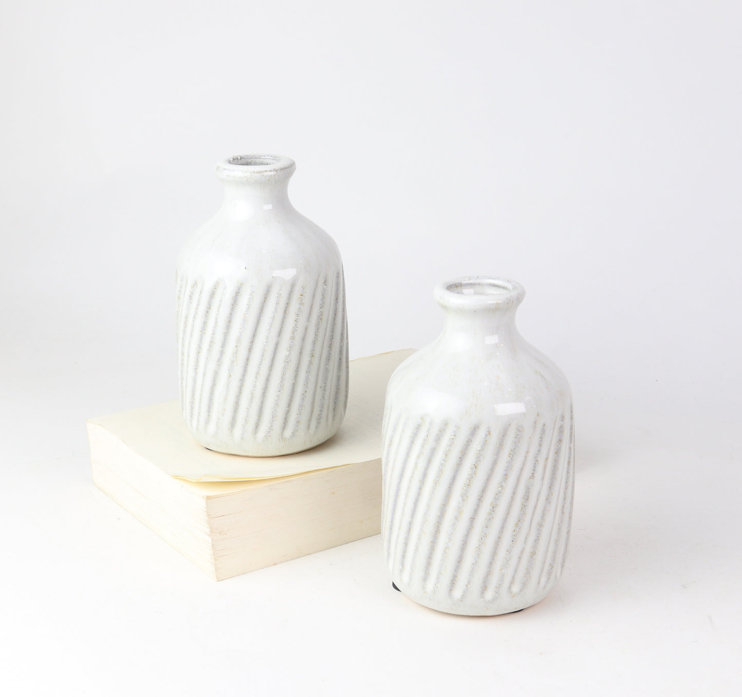 7" Side Stripe Vase
