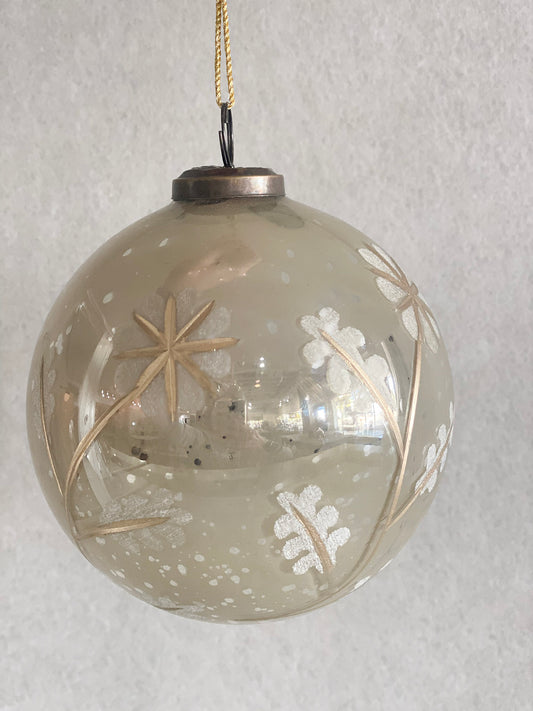 5" Mercury Glass Floral