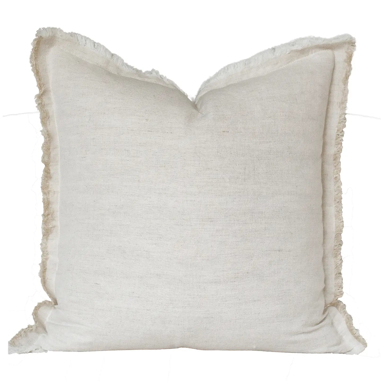 20" Fringe Pillow Natural