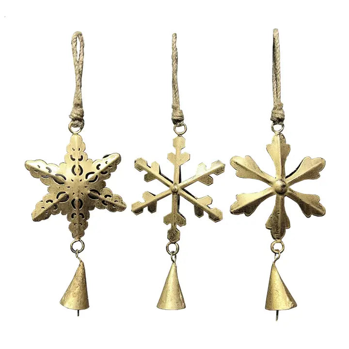 Brass Snowflake W/Bell