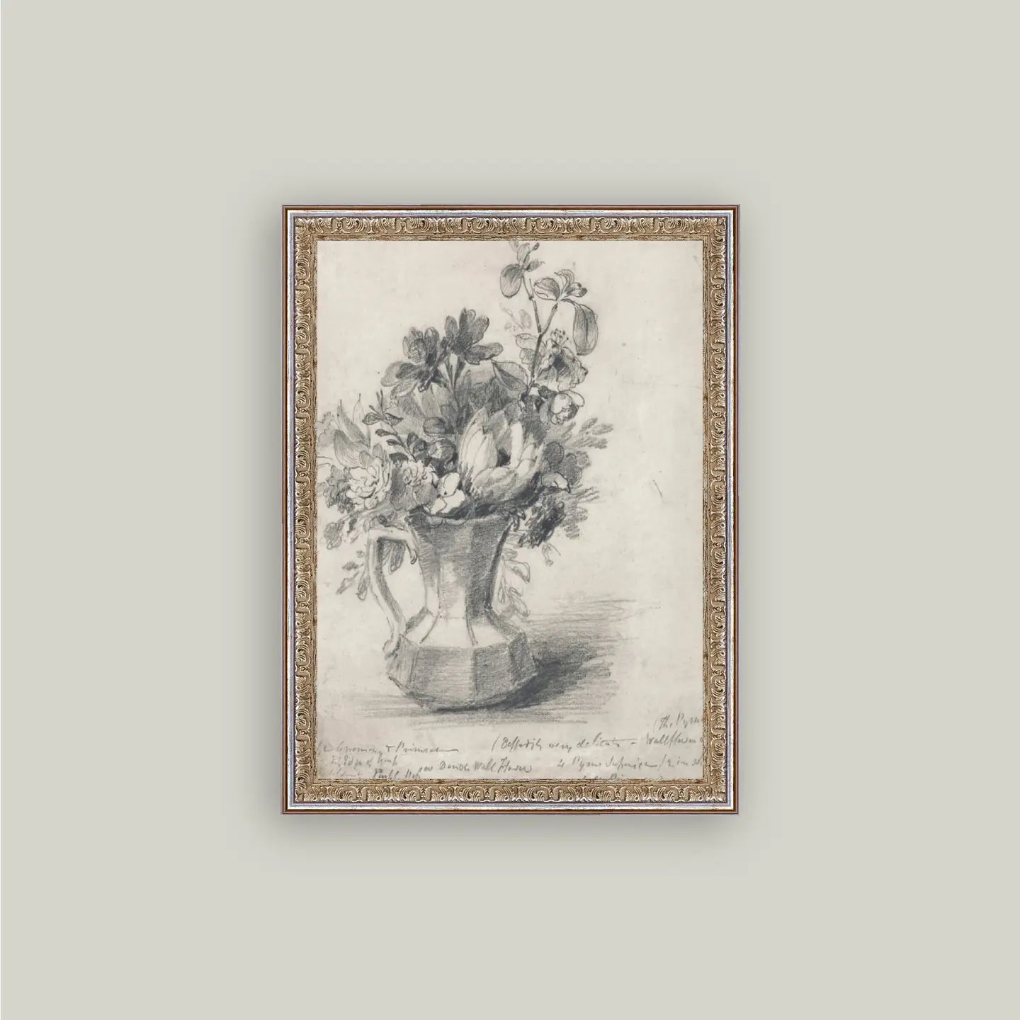5x7 Sketch Flowers