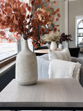 Rustic Beige Metal Vase
