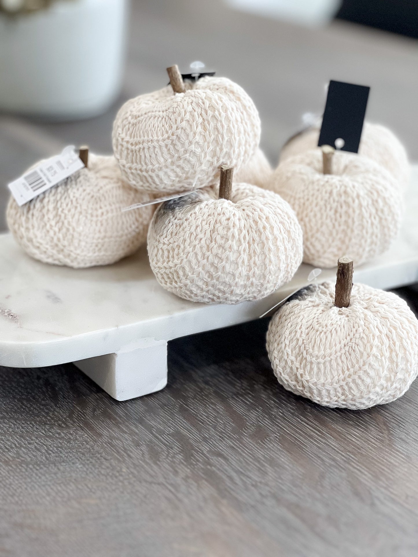 Cream Knit Pumpkin