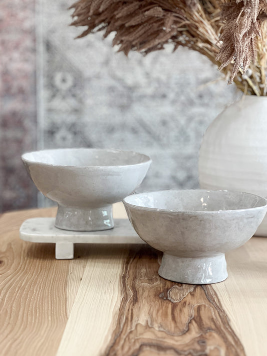 9" Raised Wht Bowl