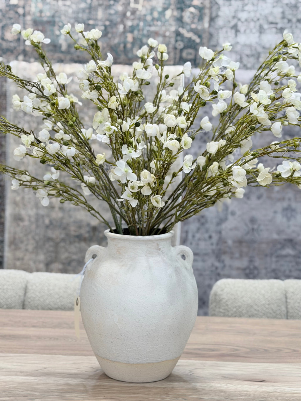 Cream Wax Flower Branch