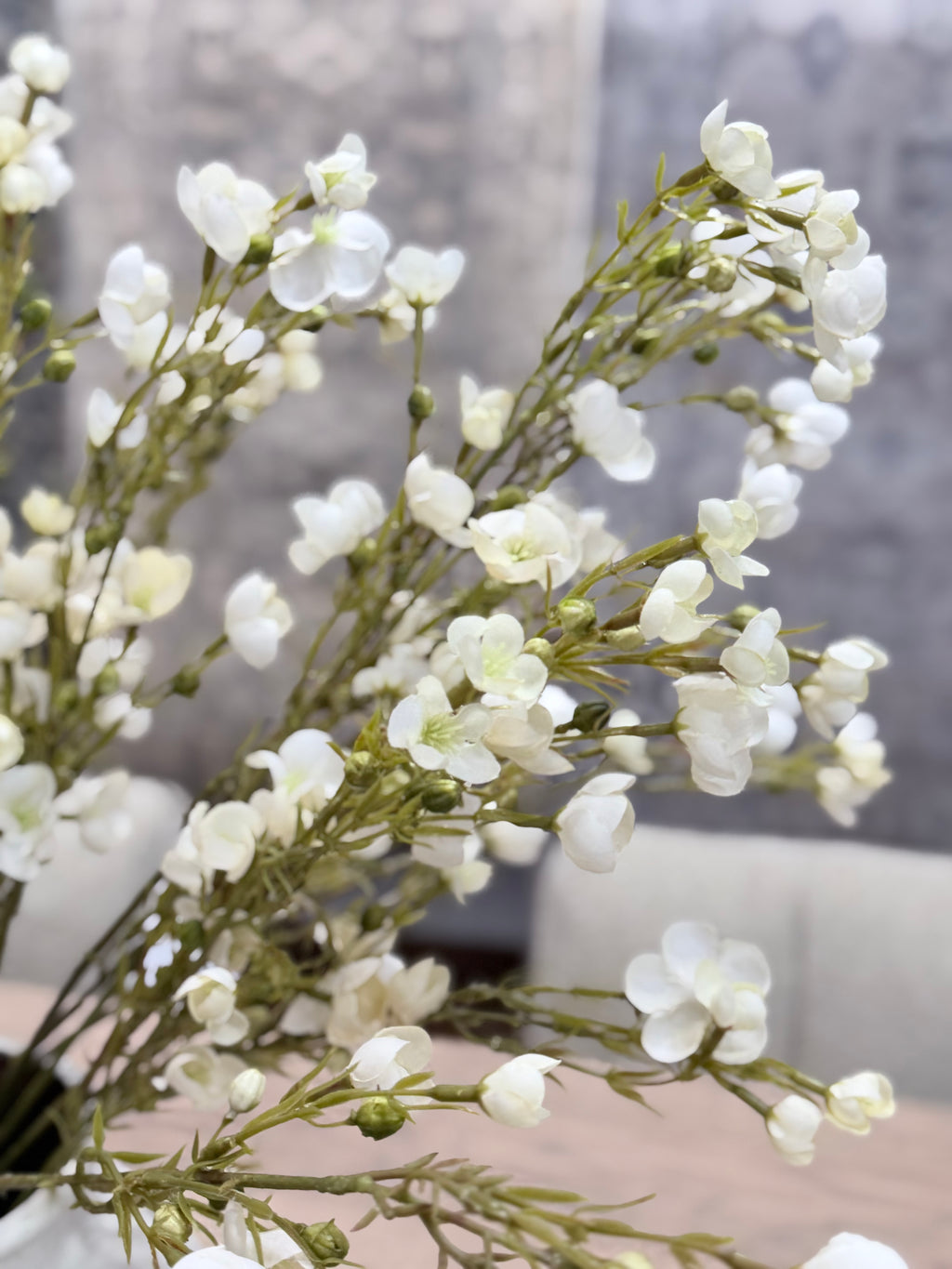 Cream Wax Flower Branch