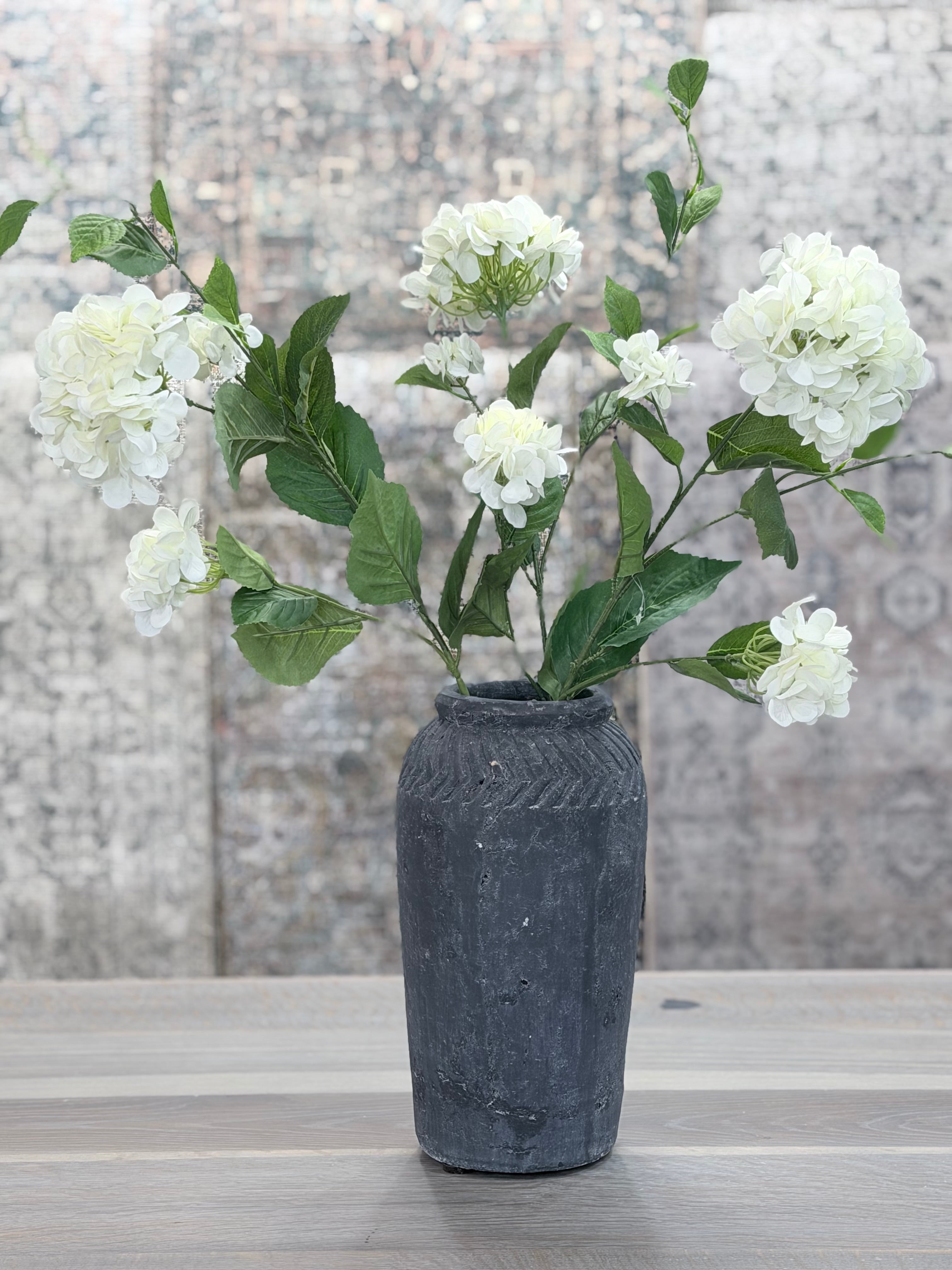 37" IVORY HYDRANGEA SPRAY