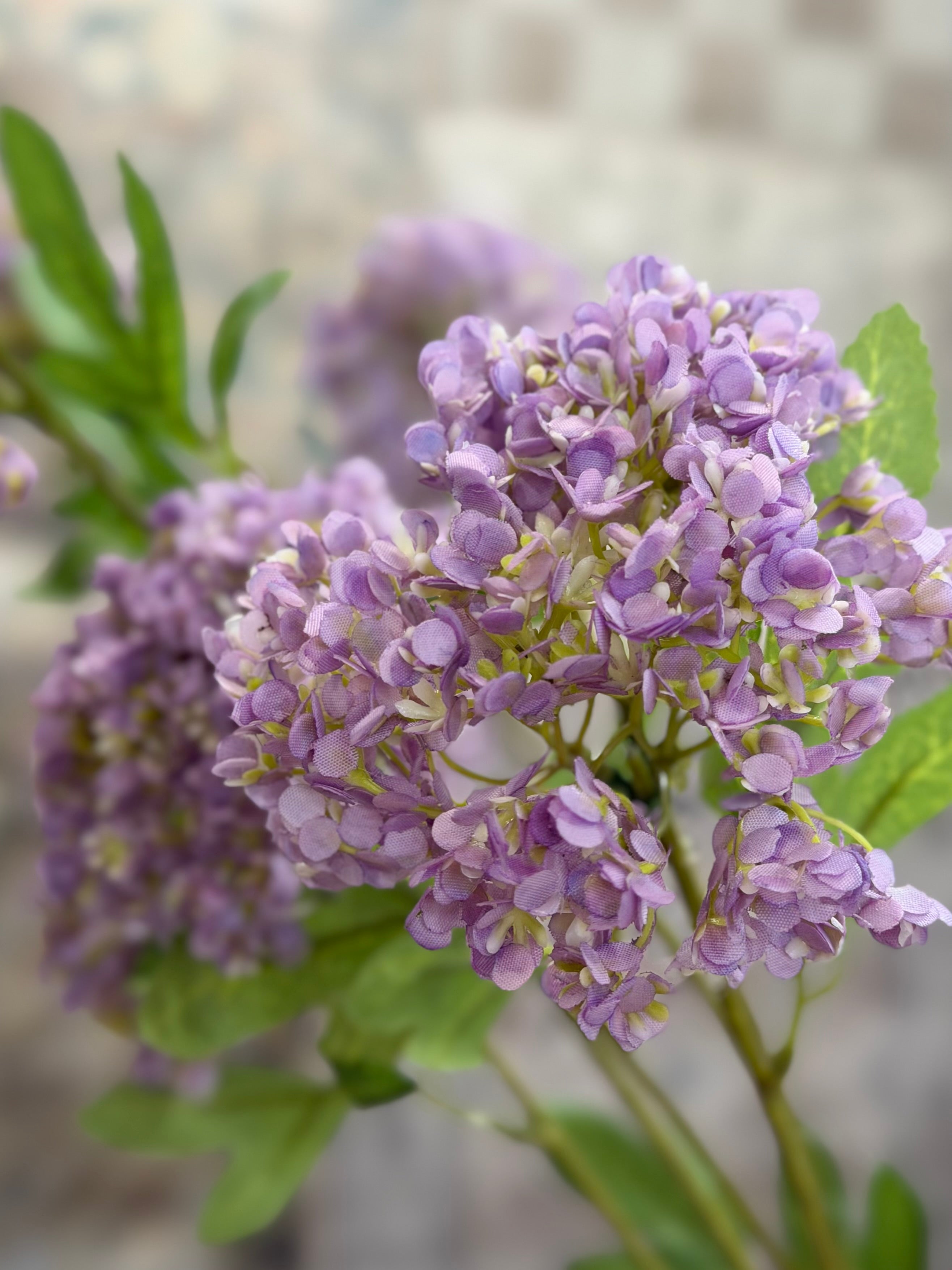 31.5" PURPLE HYDRANGEA SPRAY