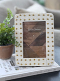 Brass Dot Frame 4'x6"