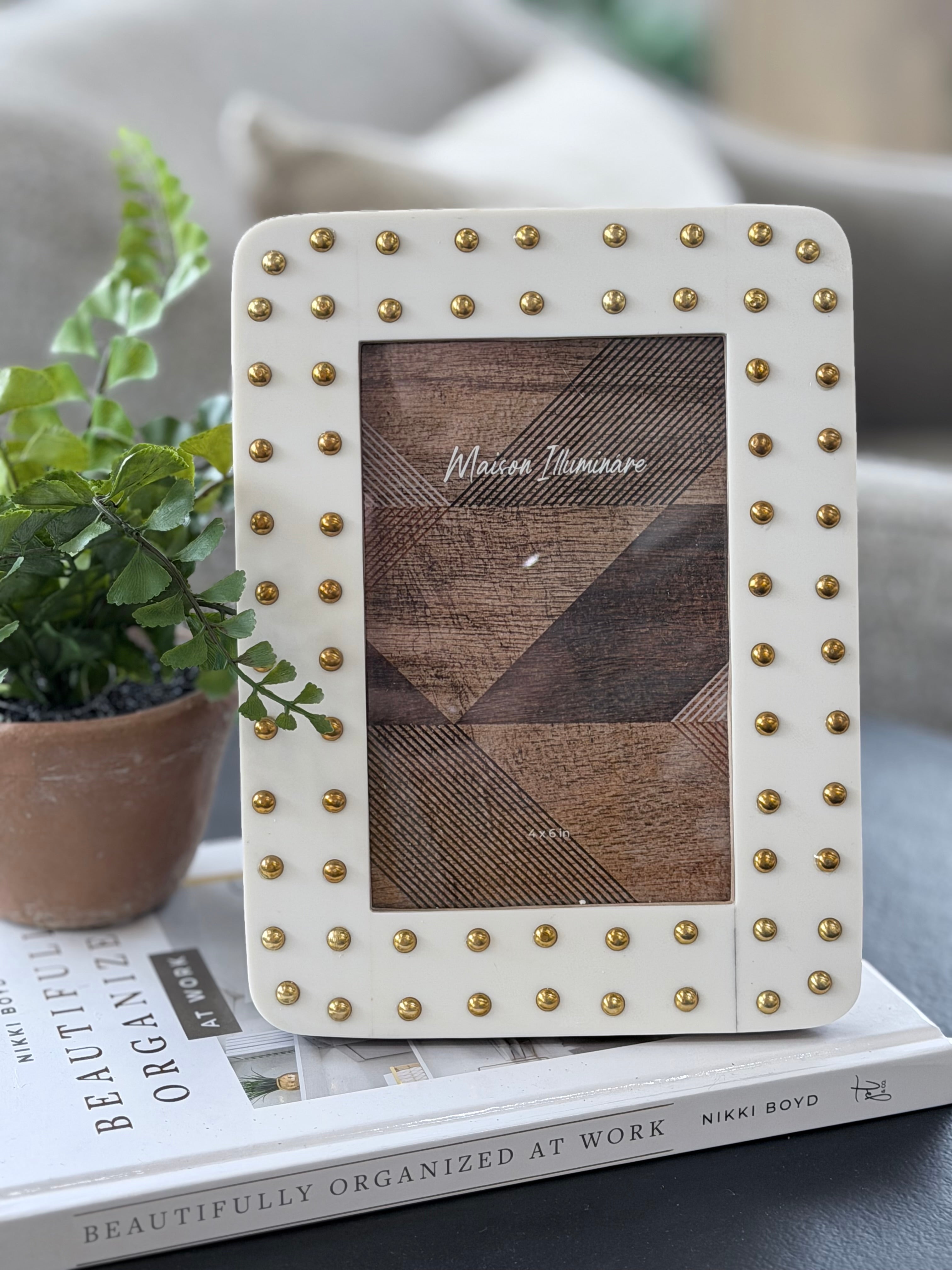 Brass Dot Frame 4'x6"