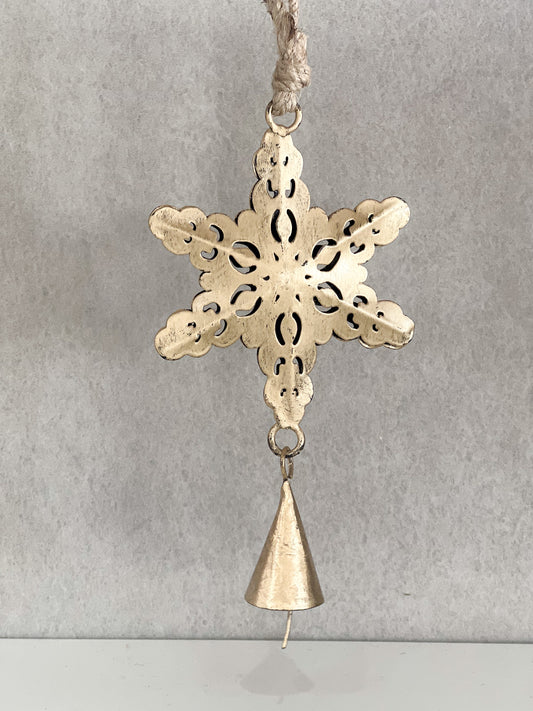 Brass Snowflake W/Bell