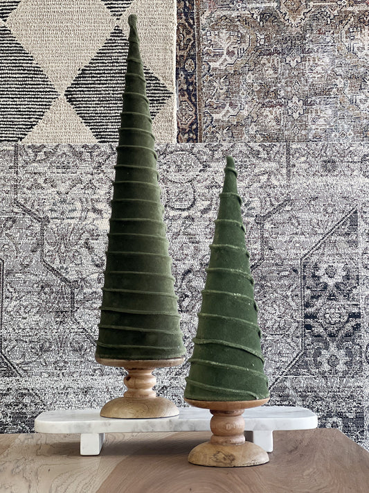 Green Velvet Cone Tree