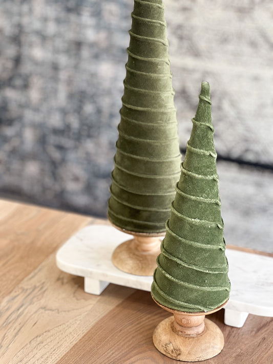 Green Velvet Cone Tree