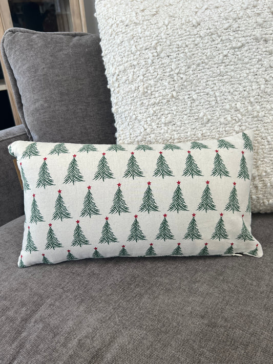 16" x 9" Stonewashed Tree Pillow