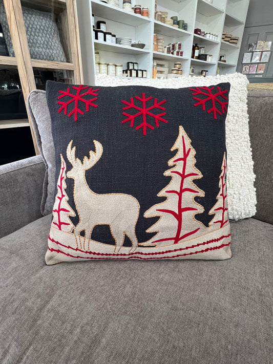 18" Winter Scene Pillow